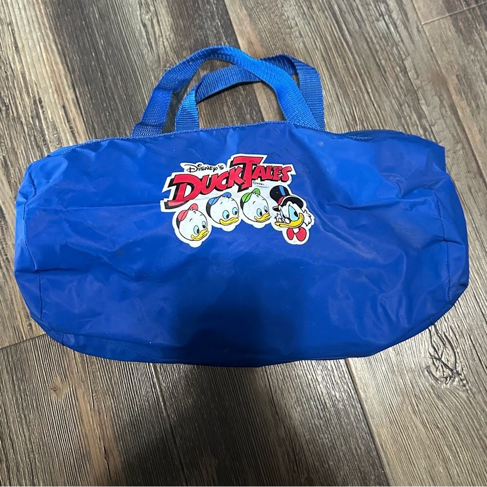 Disney Duck Tales 90's royal blue small duffle bag vintage